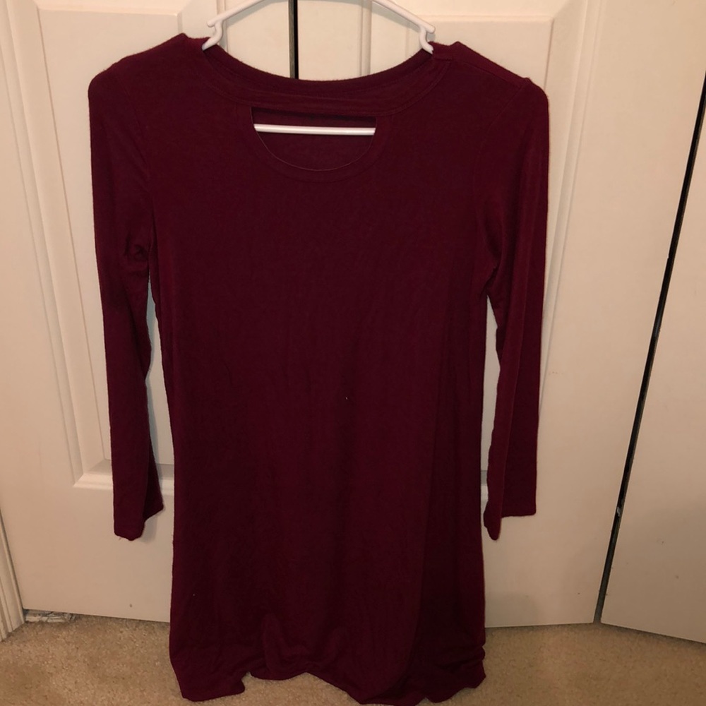 Long sleeve, T-shirt dress